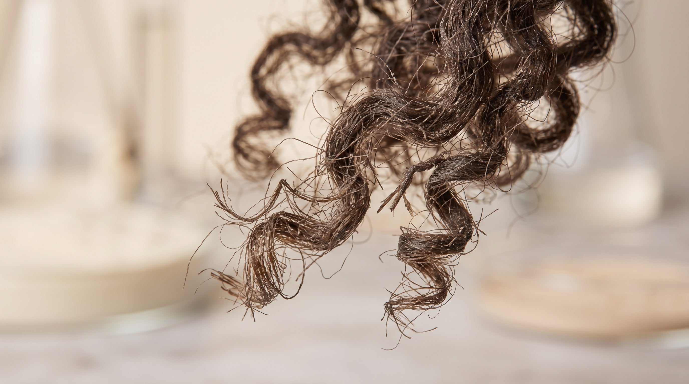 close up of curls