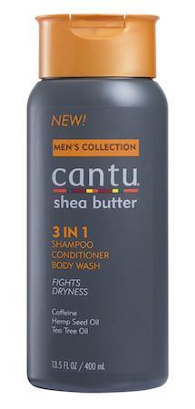 Cantu Shea Butter Men's Collection 3 in 1 Shampoo, Conditioner, and Body Wash 13.5oz