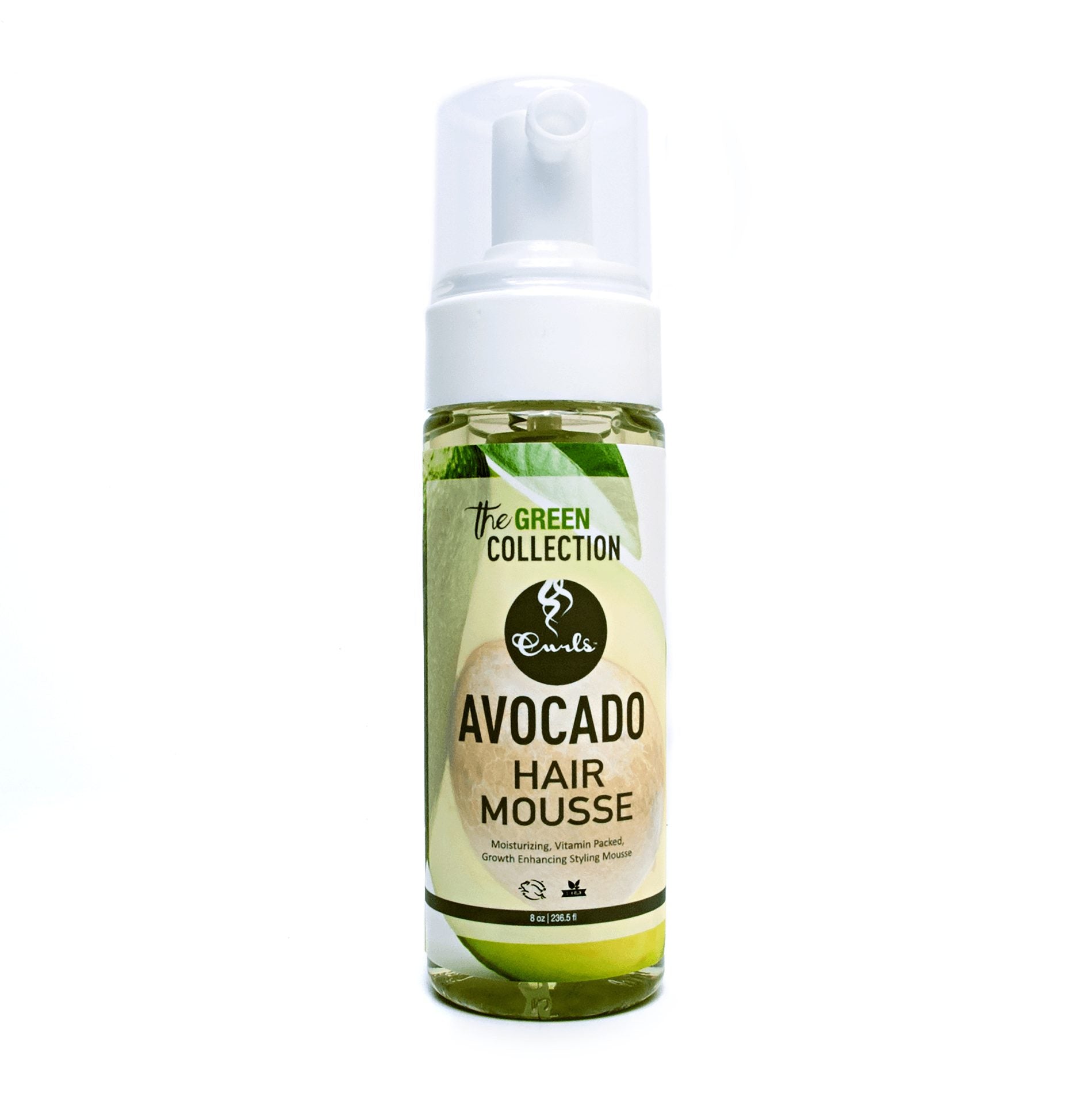 Curls Green Collection Avocado Hair Mousse 8oz