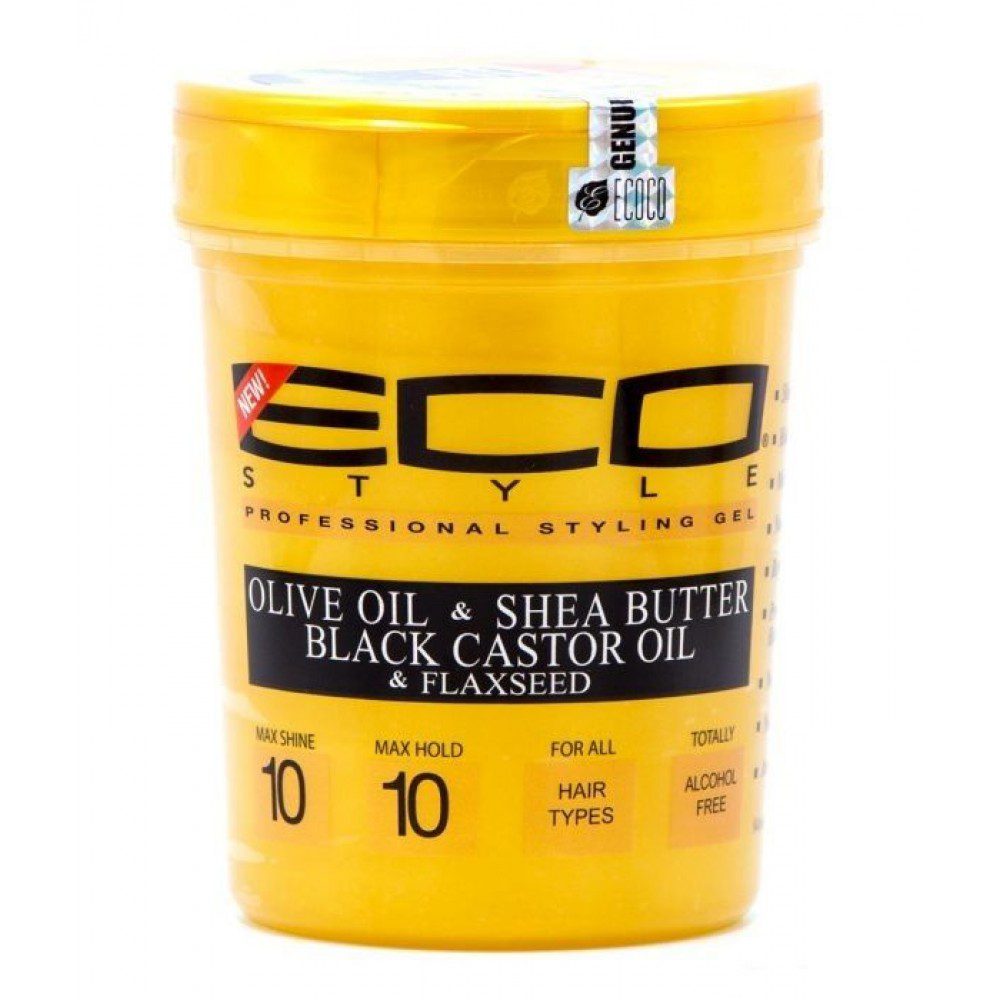Eco Styler Gold Olive & Shea Butter & Black Castor Oil & Flaxseed Styling Gel 32oz