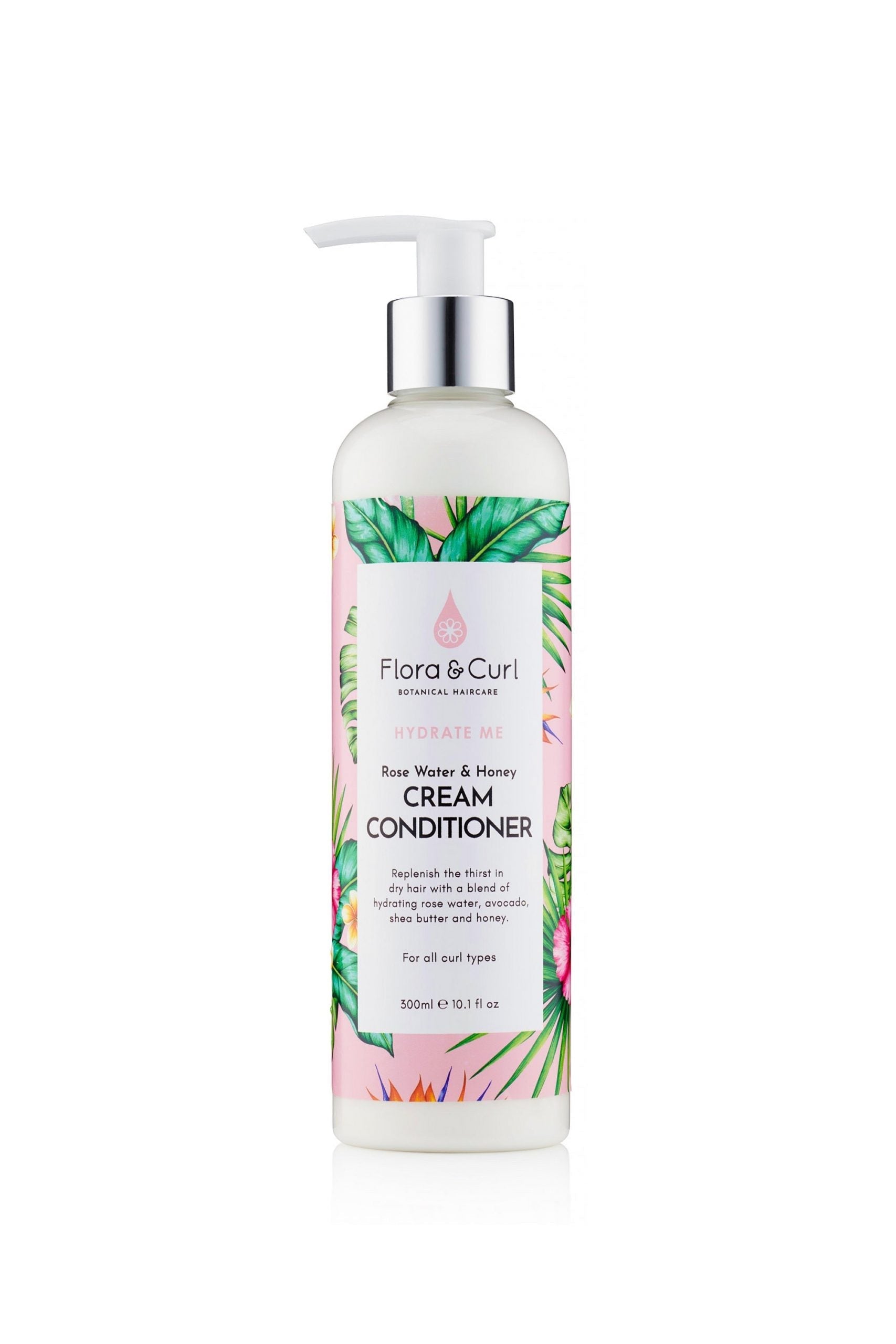 Flora & Curl Rose Water & Honey Cream Conditioner 300ml