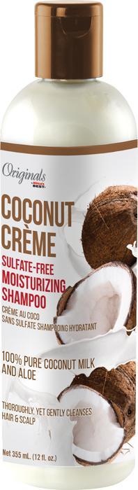 Africa's Best Coconut Creme Recipes Sulfate-Free Moisturizing Shampoo 12oz