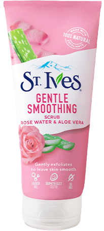 ST. Ives Gentle Smoothing Rose Water & Aloe Vera Face Scrub 6oz