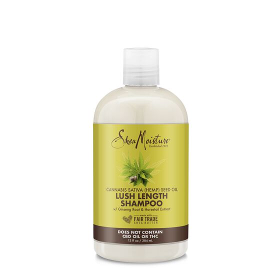 Shea Moisture Cannabis Sativa (Hemp) Seed Oil Lush Length Shampoo 13oz