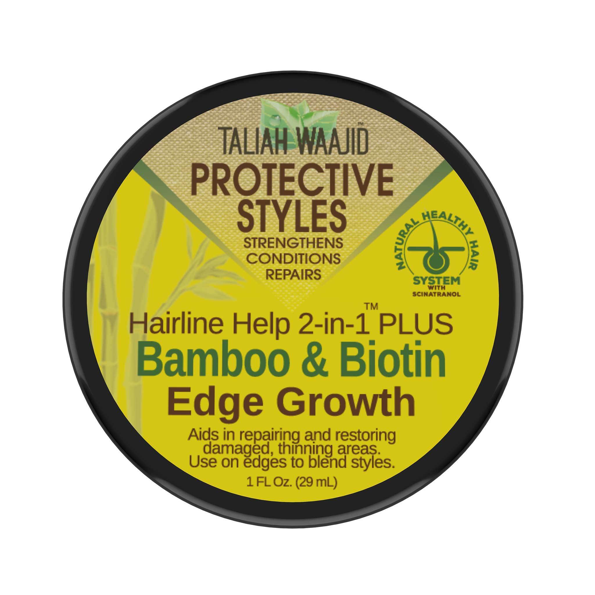Taliah Waajid Protective Styles Hairline Help 2-In-1 Plus Bamboo And Biotin Edge Grow 1oz