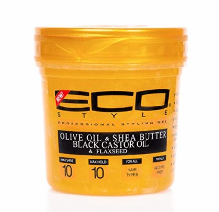 Eco Styler Gold Olive & Shea Butter & Black Castor Oil & Flaxseed Styling Gel 8oz