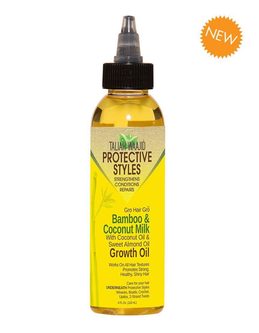 Taliah Waajid Protective Styles Gro Hair Gro Bamboo And Coconut Milk Growth Oil 4oz