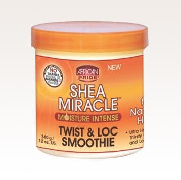 African Pride SHEA MIRACLE SHEA BUTTER MIRACLE TWIST AND LOC SMOOTHIE 12oz