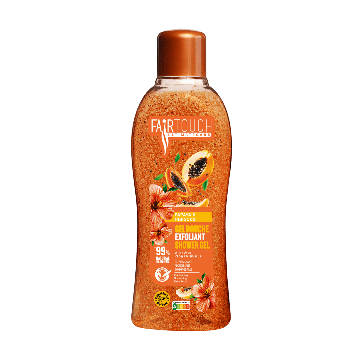 FairTouch Exfoliant Shower gel Papaya & Hibiscus 1L