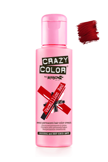 Crazy Color 40 Vermillion Red 100ml