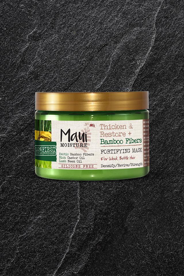 Maui Moisture THICKEN & RESTORE + BAMBOO FIBER FORTIFYING MASK 12oz