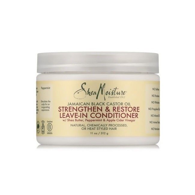 Shea Moisture Jamaican Black Castor Oil Strengthen & Restore Leave-In Conditioner 11oz