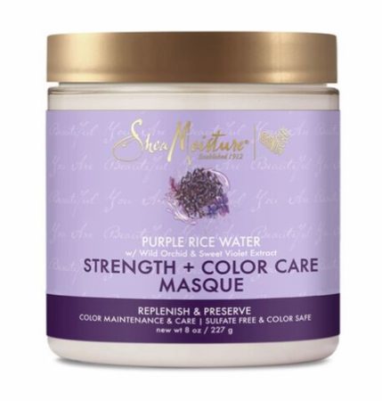 Shea Moisture Purple Rice Water Strength & Color Care Masque 8oz